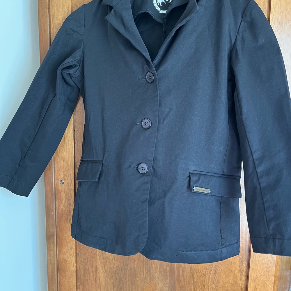 Black Equine children Raleigh show coat